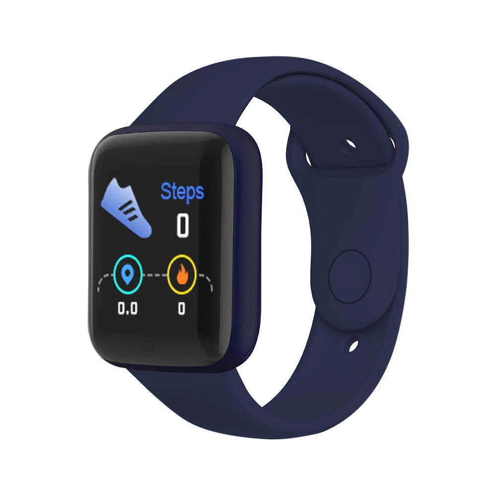 Montre connectée Bluetooth pour femmes et hommes, contrôle du téléphone, musique, bracelet de sport et de fitness, suivi de santé, modèle Y68