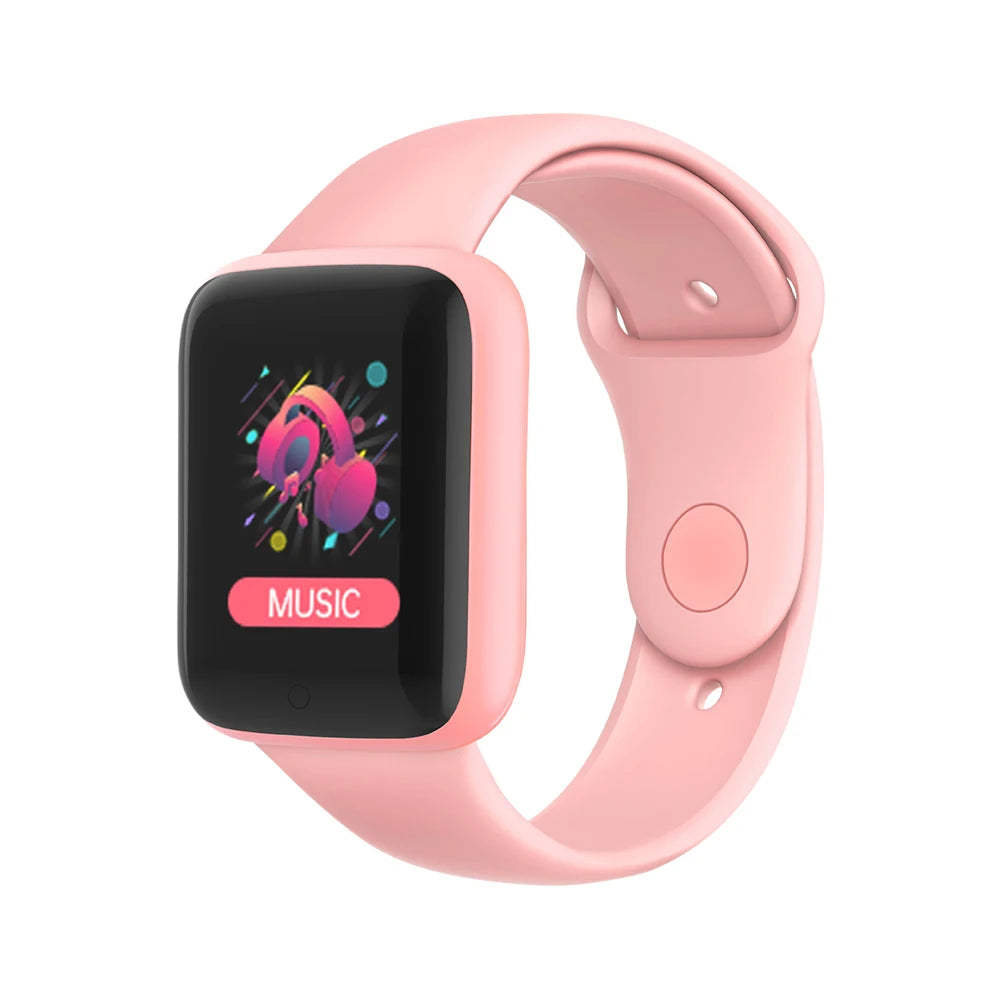 Montre connectée Bluetooth pour femmes et hommes, contrôle du téléphone, musique, bracelet de sport et de fitness, suivi de santé, modèle Y68