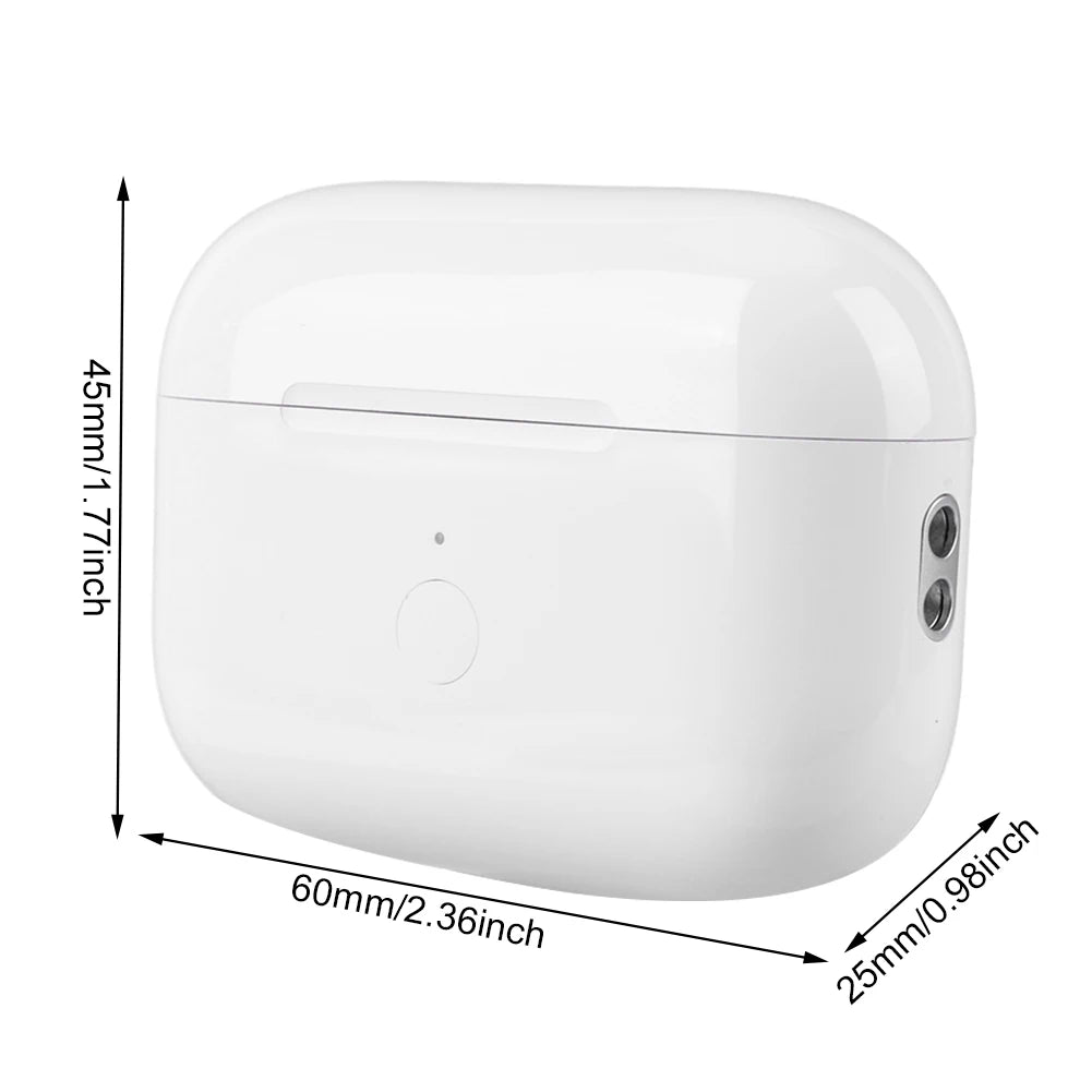 Boîtier de charge de remplacement avec bouton de synchronisation et jumelage Bluetooth pour AirPods Pro 2e génération (2022) et 1re génération (2019)