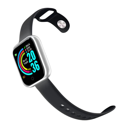 Montre connectée Bluetooth pour femmes et hommes, contrôle du téléphone, musique, bracelet de sport et de fitness, suivi de santé, modèle Y68