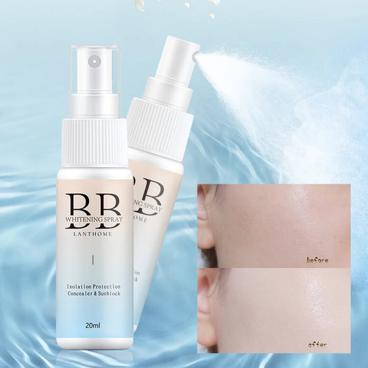 Spray éclaircissant BB Crème BB hydratante et illuminatrice pour le visage, fond de teint nourrissant, soin de la peau, cosmétiques de beauté