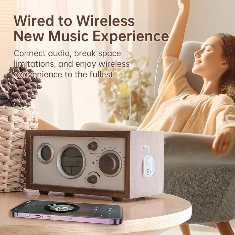 Nouvel adaptateur Bluetooth 5.5 sans fil avec prise jack AUX 3,5 mm, émetteur-récepteur audio et microphone pour voiture, haut-parleurs, casque, ordinateur portable, avion.