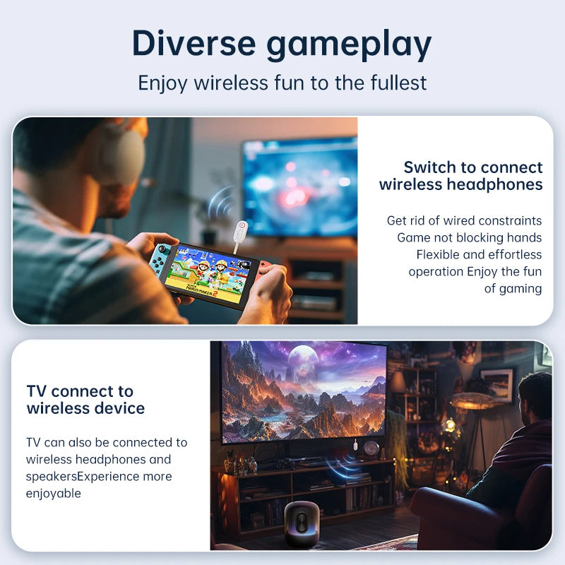 Nouvel adaptateur Bluetooth 5.5 sans fil avec prise jack AUX 3,5 mm, émetteur-récepteur audio et microphone pour voiture, haut-parleurs, casque, ordinateur portable, avion.